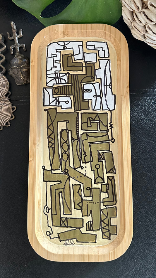 AfroModern Painted Tray.2