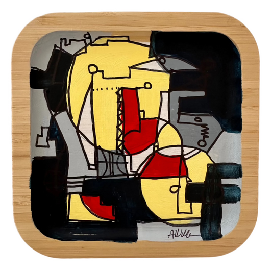 AfroModern Painted Tray - Square *SOLD*