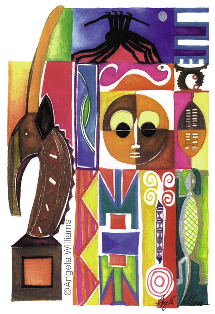 Afro Modern Print "Assembly"