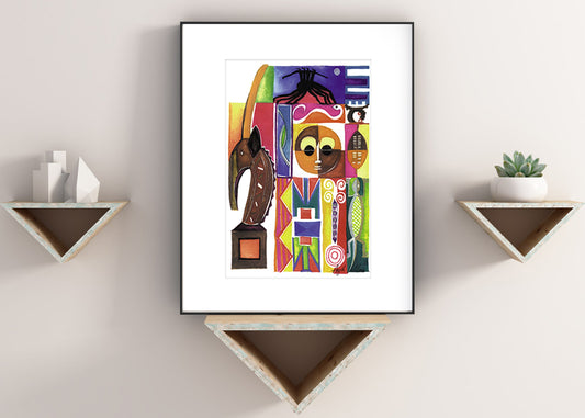 Afro Modern Print "Assembly"