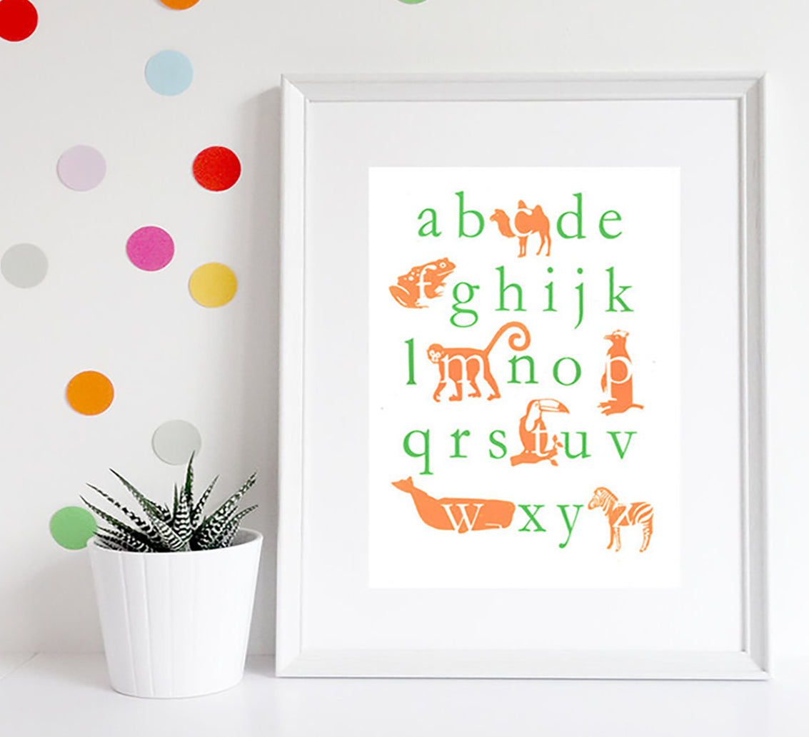 Original Silkscreen Print  "Hidden Alphabet"