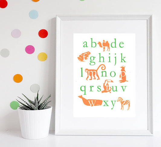 Original Silkscreen Print  "Hidden Alphabet"