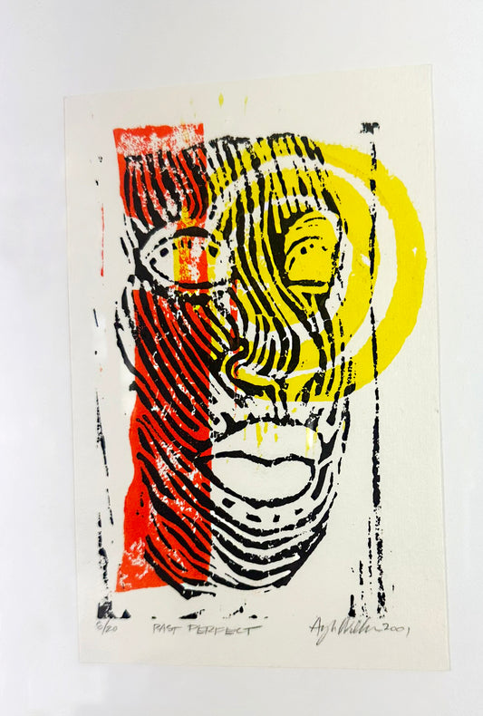 Limited Edition Linocut Print 'Past Perfect'