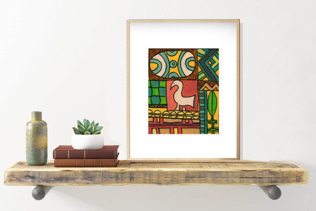 Afro Modern Art Print "SHIELD"